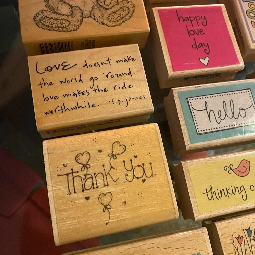 Valentine Love Rubber Stamp Bundle 12pc | Scrapbook Card Making Crafts - Picture 4 of 4